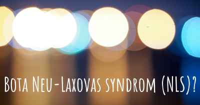 Bota Neu-Laxovas syndrom (NLS)?
