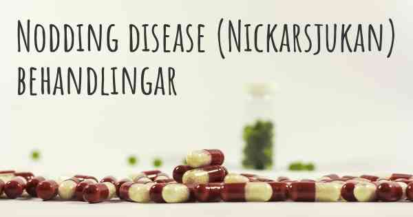 Nodding disease (Nickarsjukan) behandlingar