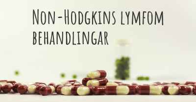 Non-Hodgkins lymfom behandlingar