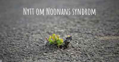 Nytt om Noonans syndrom