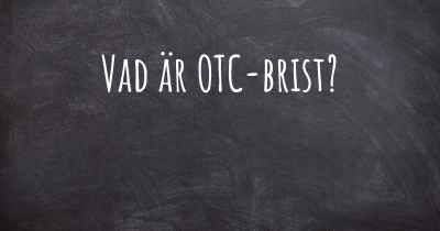 Vad är OTC-brist?