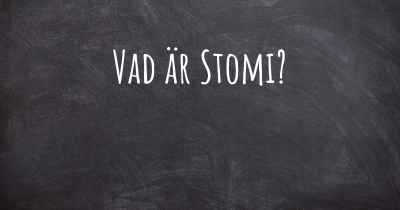 Vad är Stomi?