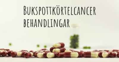 Bukspottkörtelcancer behandlingar