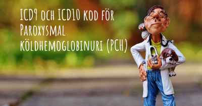 ICD9 och ICD10 kod för Paroxysmal köldhemoglobinuri (PCH)