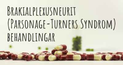 Brakialplexusneurit (Parsonage-Turners Syndrom) behandlingar