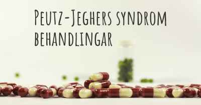 Peutz-Jeghers syndrom behandlingar