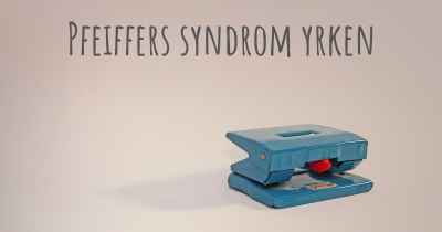 Pfeiffers syndrom yrken