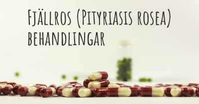 Fjällros (Pityriasis rosea) behandlingar