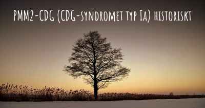 PMM2-CDG (CDG-syndromet typ Ia) historiskt