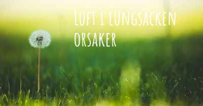 Luft i lungsäcken orsaker