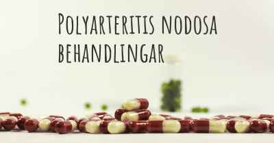 Polyarteritis nodosa behandlingar