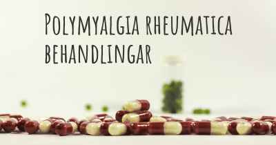 Polymyalgia rheumatica behandlingar