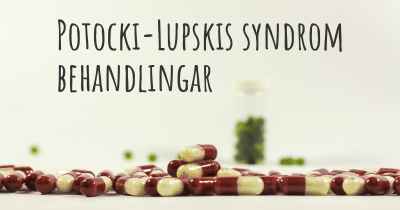 Potocki-Lupskis syndrom behandlingar