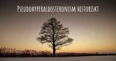 Pseudohyperaldosteronism historiskt