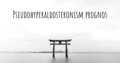 Pseudohyperaldosteronism prognos