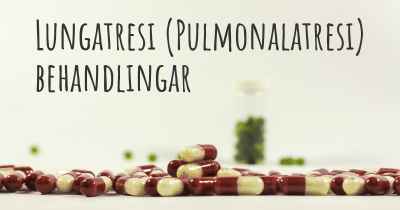 Lungatresi (Pulmonalatresi) behandlingar