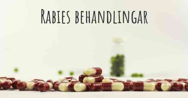 Rabies behandlingar