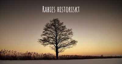 Rabies historiskt