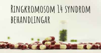 Ringkromosom 14 syndrom behandlingar