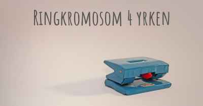 Ringkromosom 4 yrken