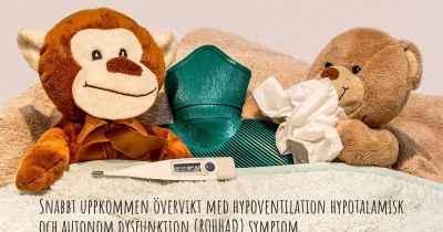 Snabbt uppkommen övervikt med hypoventilation hypotalamisk och autonom dysfunktion (ROHHAD) symptom