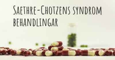 Saethre-Chotzens syndrom behandlingar