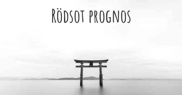 Rödsot prognos