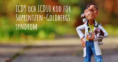 ICD9 och ICD10 kod för Shprintzen-Goldbergs syndrom