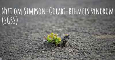 Nytt om Simpson-Golabi-Behmels syndrom (SGBS)