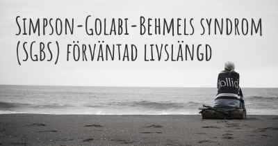 Simpson-Golabi-Behmels syndrom (SGBS) förväntad livslängd