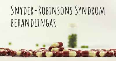 Snyder-Robinsons Syndrom behandlingar