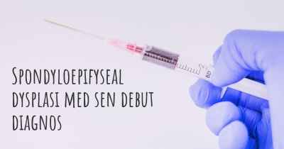Spondyloepifyseal dysplasi med sen debut diagnos
