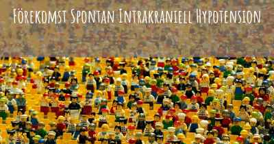 Förekomst Spontan Intrakraniell Hypotension