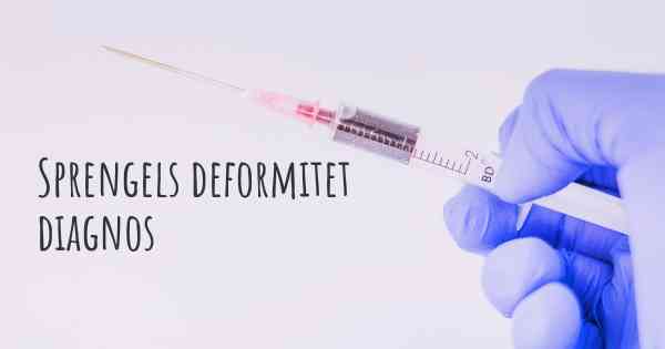 Sprengels deformitet diagnos