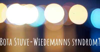 Bota Stuve-Wiedemanns syndrom?