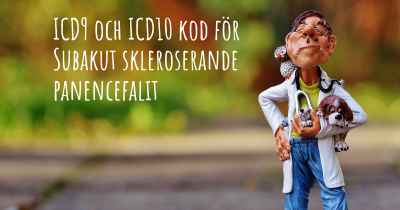 ICD9 och ICD10 kod för Subakut skleroserande panencefalit