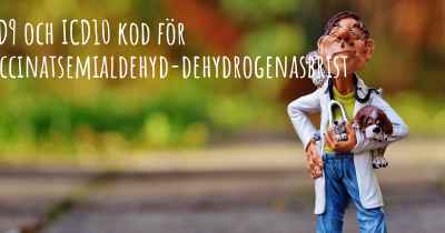 ICD9 och ICD10 kod för Succinatsemialdehyd-dehydrogenasbrist