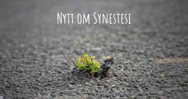 Nytt om Synestesi