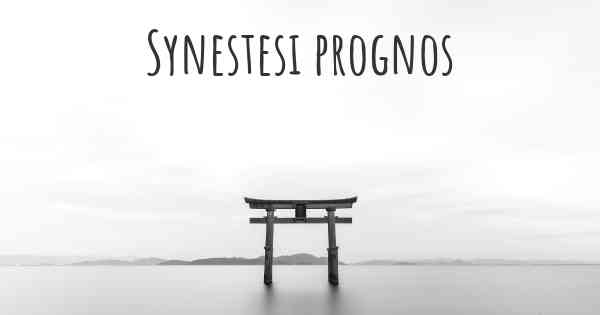 Synestesi prognos