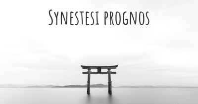 Synestesi prognos