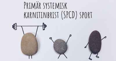 Primär systemisk karnitinbrist (SPCD) sport