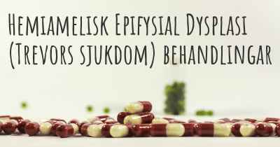 Hemiamelisk Epifysial Dysplasi (Trevors sjukdom) behandlingar