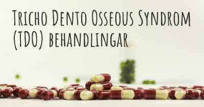 Tricho Dento Osseous Syndrom (TDO) behandlingar