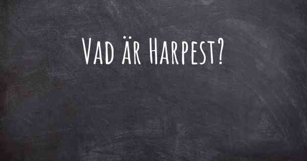 Vad är Harpest?