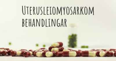 Uterusleiomyosarkom behandlingar