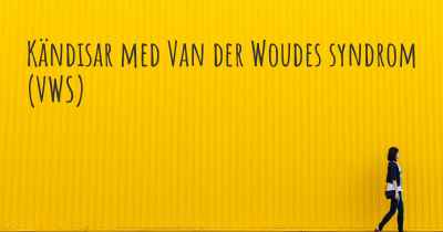 Kändisar med Van der Woudes syndrom (VWS)
