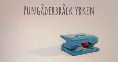 Pungåderbråck yrken