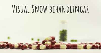 Visual Snow behandlingar