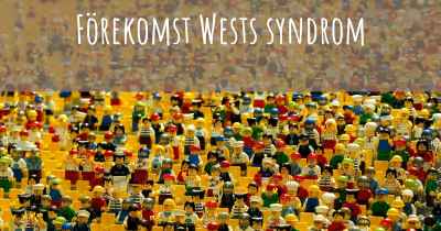 Förekomst Wests syndrom