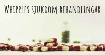 Whipples sjukdom behandlingar